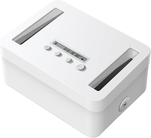 Metal Time Lock Box, Phone Lock Box with Timer for Focus & Wellness